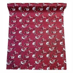 REVEXO Red & White Floral Printed Reusable Kitchen Shelf Liner-16