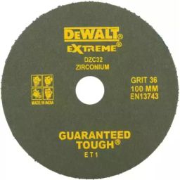 Dewalt 100 mm 36 Grit Zirconia Fiber Sanding Disc, DZC32-INPRM1 (Pack of 100)-25