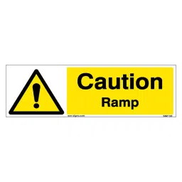 SUNSIGNS  Caution Ramp Signages Size 600x200 mm HP Print + Vinyl, SN0199-image-75