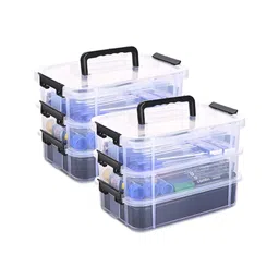 RUBOXA Black 2 Pieces Medicine & Stationary Organizer-image-93