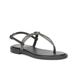 Viviblu Women Embellished T-Strap Flats-image-27