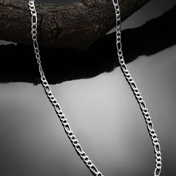 Rubans Men Silver Plated Figaro Chunky Chain Necklace-51