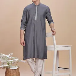 Anouk Men Thread Work Kurta-3