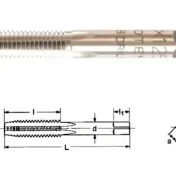 TOTEM Metric Series Carbon Steel Hand Tap (Dia x Pitch - 24 x 1.5)-picture-12