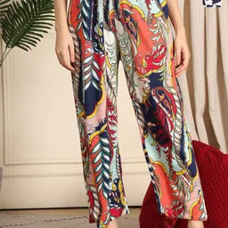 TAG 7 Pack Of 2 Printed Cotton Mid-Rise Lounge Pants-image-87