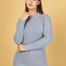 Thirty Threads Women Woollen Longline Pullover-image-57