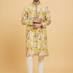 Twamev Men Embroidered Regular Sequinned Kurta with Trousers-picture-44