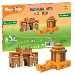 Imagi Make Mapology Monuments of India Sun Temple & Gateway of India Multicolour - 30 Pieces-14