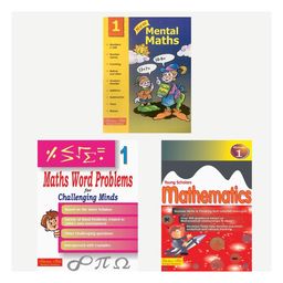 Maths WorkBook Combo for Class 1: Mental Maths for Class 1 Maths Word Problems for Class 1 Young Scholars Mathematics for Class 1 Set of 3 Books - English-6