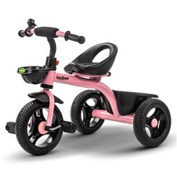 Baybee Baby Tricycle Smart Plug & Play Kids Tricycle Cycle for Kids with Bell Front & Rear Baskets - Pink-6