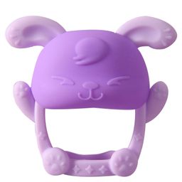 Bembika Bunny Shape Baby Teether Toy -Lavender.-18