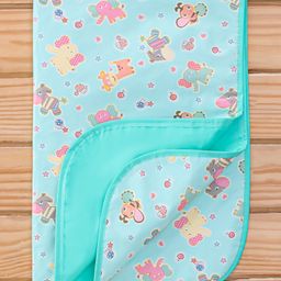 Baby Diaper Changing Waterproof Mat Animal Print With PVC Fabric -Sea Green-14