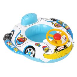 Sanjary Baby Float Inflatable Swimming boat Pool Tube with Steering Toy for kids Color & shape May Vary-image-42