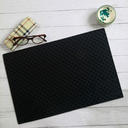 OBSESSIONS 6-Pcs Black PVC Dining Table Placemats-image-41