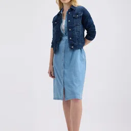 Pepe Jeans Women Sleeveless Denim Shirt Dress-image-96