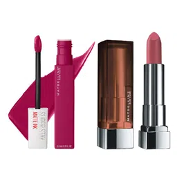 Maybelline New York Creamy Bullet Lipstick & Liquid Matte Lipstick-12