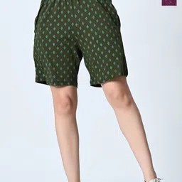 BAESD Women Printed High-Rise Shorts-image-83