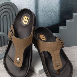 ID Men Leather Comfort Sandals with Buckle-image-49