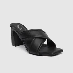 Inc 5 Women Solid Open Toe Block Heels-2