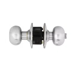 Dorset Smart 60 mm Silver Satin Finish Stainless Steel Cylindrical Knob Lock, PRTOSM (SS)-13