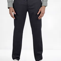 Celio Men Checked Slim Fit Easy Wash Trousers-picture-58