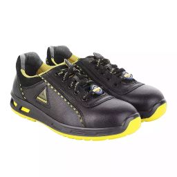 Liberty WARRIOR Envy Earth Popcorn Steel Toe Safety Shoes Low Ankle Black and Yellow Size UK 9-image-28