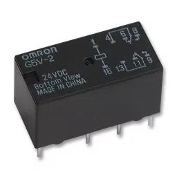 OMRON ELECTRONIC COMPONENTS RELAY, SIGNAL, DPDT, 30VDC, 2A, G5V-2 DC24-18