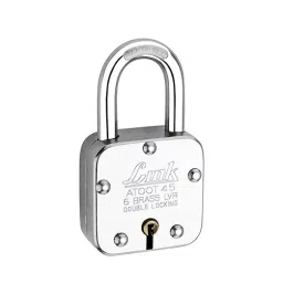 Link Atoot 45 mm Stainless Steel Finish with 3 Keys Padlock-image-11