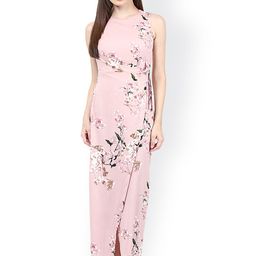 Harpa Pink Printed Maxi Dress-image-5