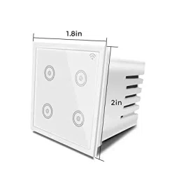 OKOS Smart 4 Gang Touch 10A Wi-Fi Modular Smart Switch for Home Automation image 3