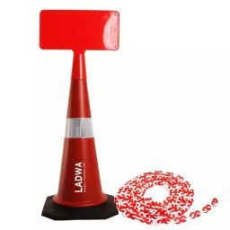 Ladwa 750mm Traffic Safety Cone 1 Sign Plate with Reflective Strip, LSI -TRAFFICCONESIGNPLATE-P1-24