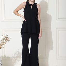 KELIN Embellished Round Neck Top With Trousers Co-Ords-image-16