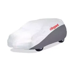 Elegant White & Grey Water Resistant Car Body Cover for Toyota Innova Crysta-image-72