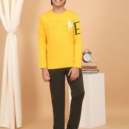 Sweet Dreams Boys Typography Printed T-shirt & Pyjamas Night suit-image-7