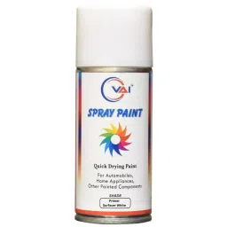 VAI ‎White Spray Paint ‎225 ml for Car, Bike, Scooty, Cycle, Wood, Plastics and Metal Items,, ‎PR-SR-WH-225-01-21
