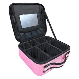 HOUSE OF QUIRK Pink Setting Lighted Mirror Adjustable Makeup Organiser-15
