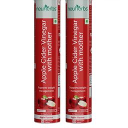 Neuherbs Set Of 2 Apple Cider Vinegar Effervescent Tablets- 20 Tablets Each-47
