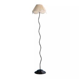 Tucasa NTU-101 B-22 Floor Lamp with Metal Base (Beige)-image-89