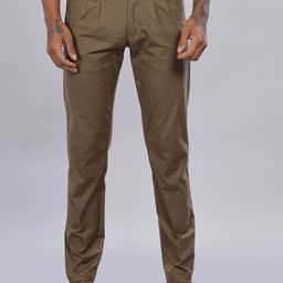 Kolor Fusion Men Smart Slim Fit Pleated Chinos Trousers-image-8
