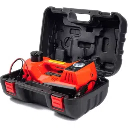 Janvitha 5000 Kg (5 Ton) Electric Hydraulic Jack with Inflator Pump Cast Iron Orange, JCJI5T-picture-8