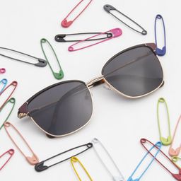 Ted Smith Women Cateye Sunglasses with Polarised and UV Protected Lens SUN-RACHEL_BLACK-3