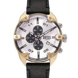 DIESEL Men Spiked Black Chronograph Analogue Watch DZ4671-image-78