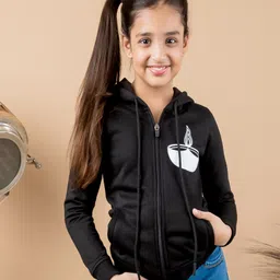 Kids Cave Full Sleeves Diya Placement Printed Sweatshirt - Black-picture-37