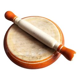 Funwood Games  Kids Baby Miniature Handmade Woooden Chakla Belan Set with Rolling Pin and Board Toy Set for Kids-25