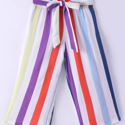 CrayonFlakes Striped Plazzo - Offwhite-image-87