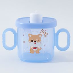Fox Print Straw Sipper Mug Pink - 300 ml-14