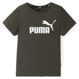 Puma Cotton Knit Half Sleeves T-Shirt With Logo Print - Dark Green-image-71