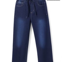 Pine Kids Denim Woven Full Length Washed Jeans - Navy Blue-picture-20