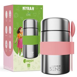 SENS JARJOY Stainless Steel Food Jar Blush - 480 ml-image-87