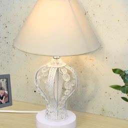 Homesake Pink Metal Frusturical Shaped Table Lamp-image-63